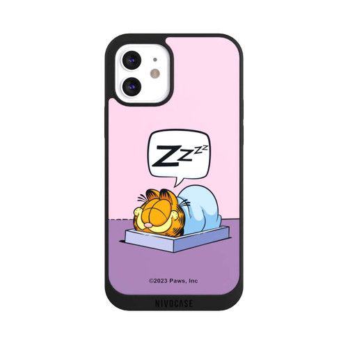 Apple iPhone 12 NIVOpure Garfield Attaque de sieste rose