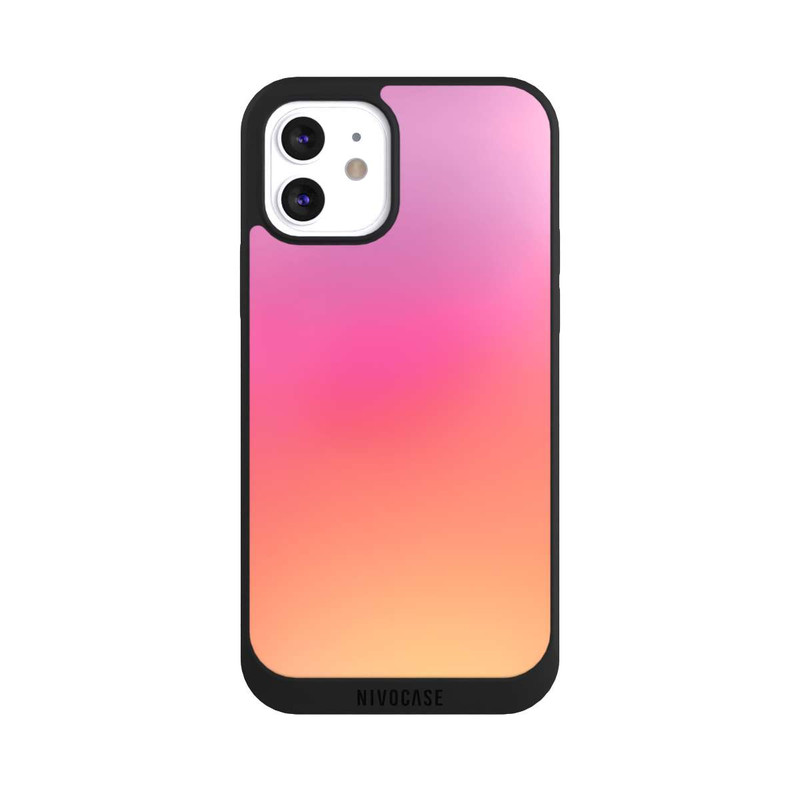 iPhone 12 NIVOpure Pastell Pink Glitch