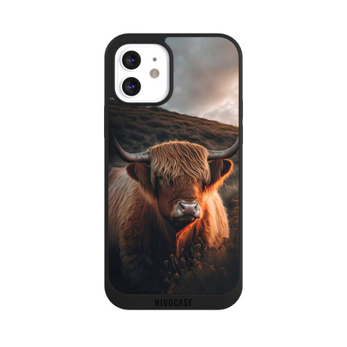 Apple iPhone 12 NIVOpure Highland Cow With Big Horns with AI