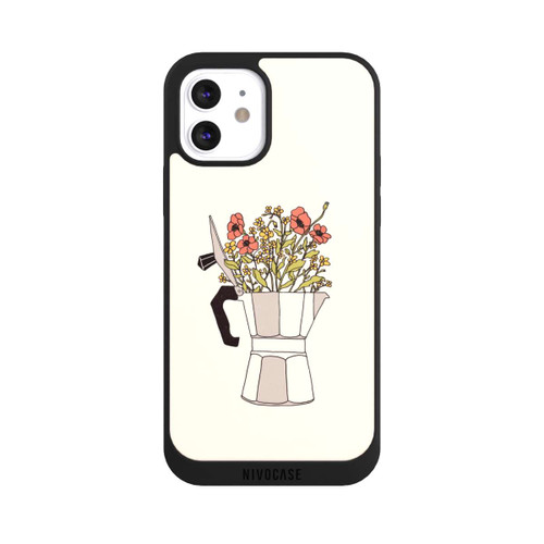 Apple iPhone 12 NIVOpure Fleurs Moka
