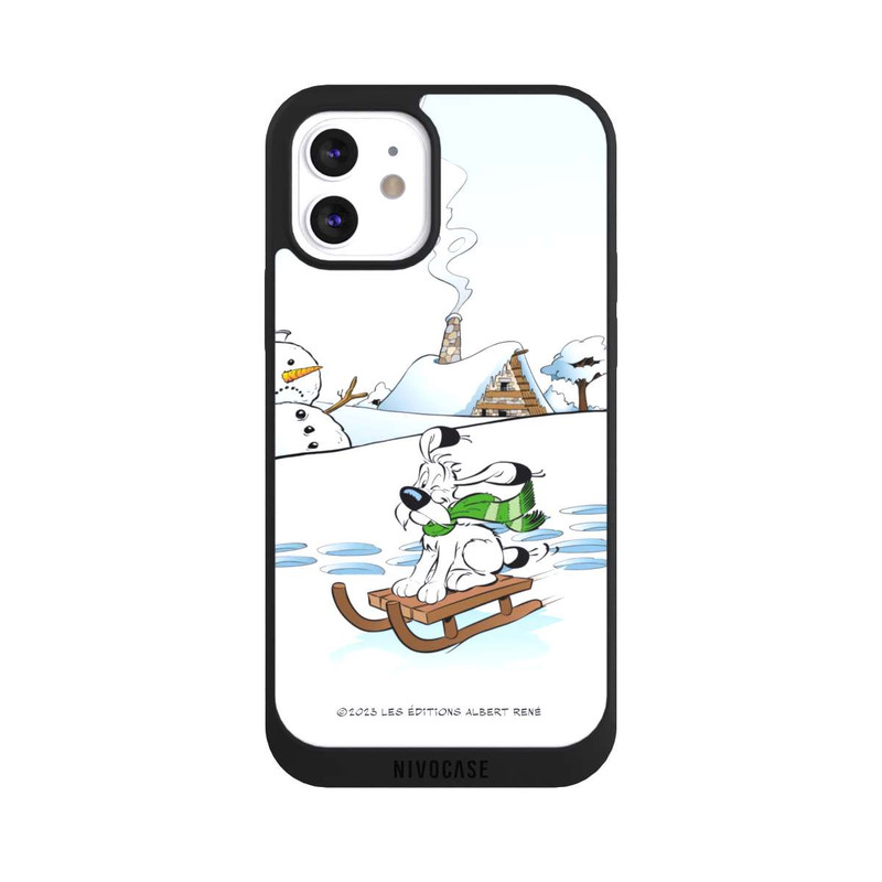 iPhone 12 NIVOpure Idéfix fait du traîneau