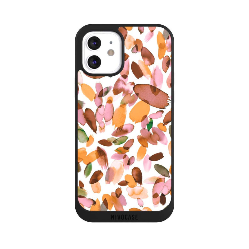 iPhone 12 NIVOpure Watercolor Petal Stains Orange