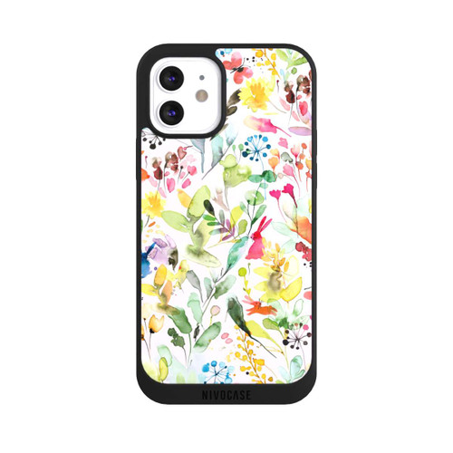 Apple iPhone 12 NIVOpure Wild Flowers Meadow Pink