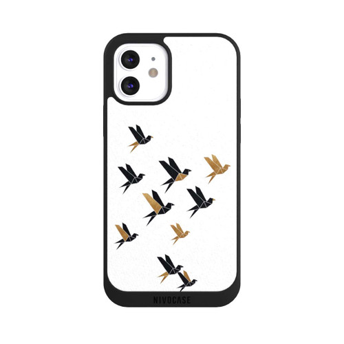 Apple iPhone 12 NIVOpure Origami Birds Collage