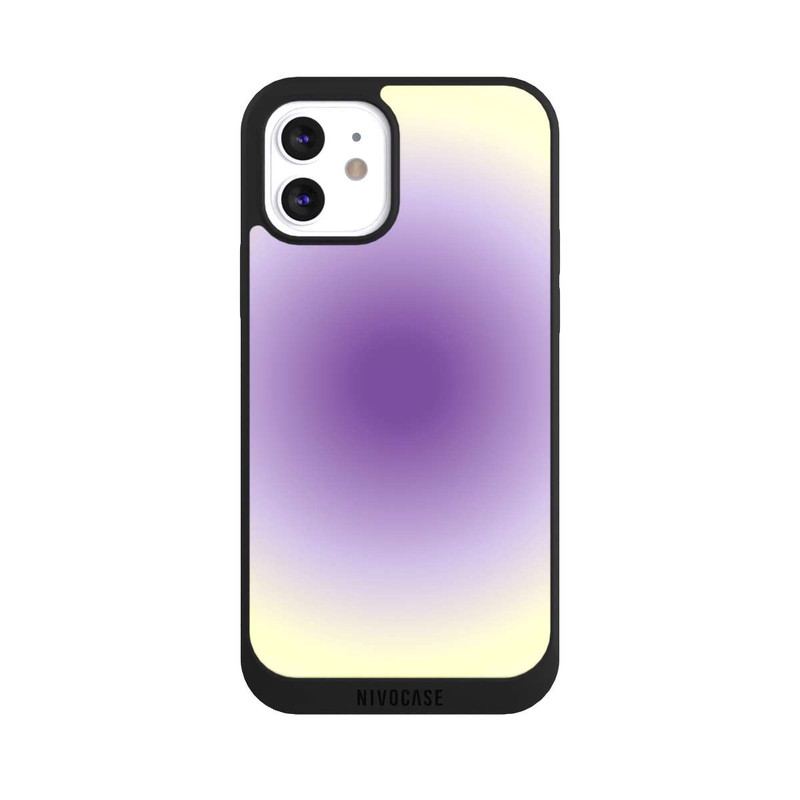 iPhone 12 NIVOpure Aura purple yellow circle
