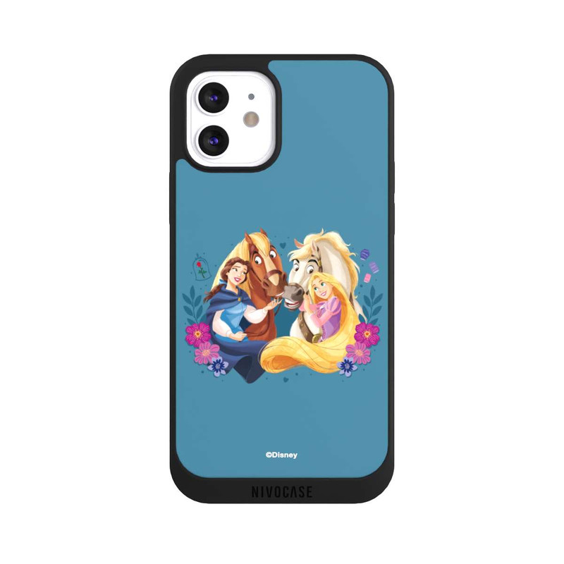 iPhone 12 NIVOpure Disney Prinzessinnen Belle and Rapunzel mit Pferden