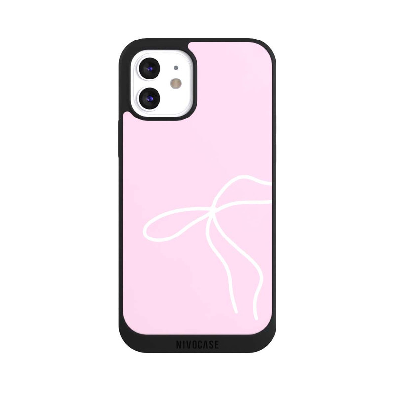 iPhone 12 NIVOpure Trendy Bow White Pink