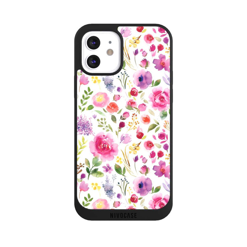 iPhone 12 NIVOpure Roses Flowers Purple