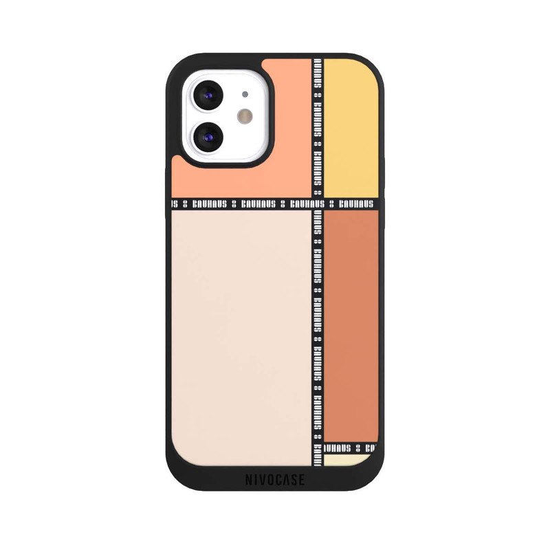 iPhone 12 NIVOpure Bauhaus Squares-Pastel