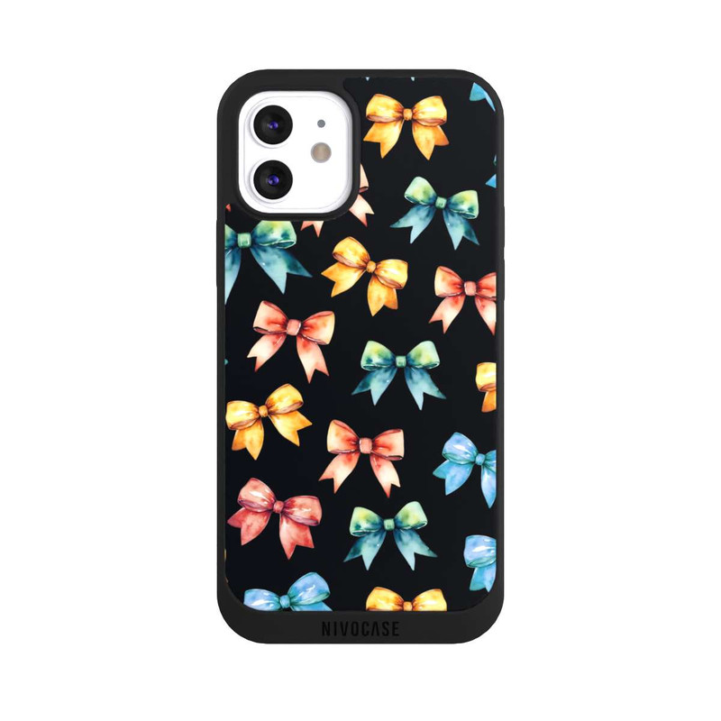 iPhone 12 NIVOpure Rainbow Bows Black