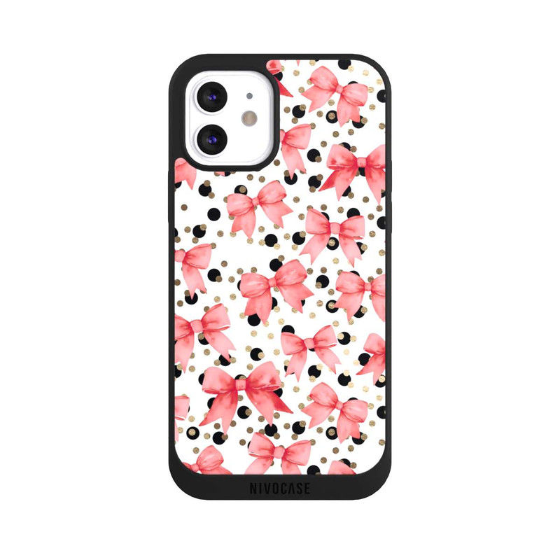 iPhone 12 NIVOpure Red Bows and Polka Dots