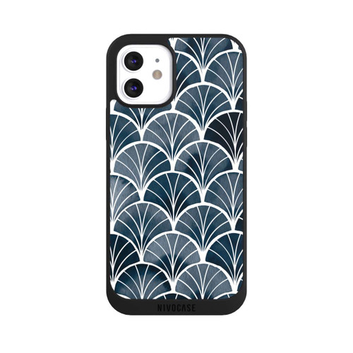 Apple iPhone 12 NIVOpure Botanische Brise Art Deco Grau