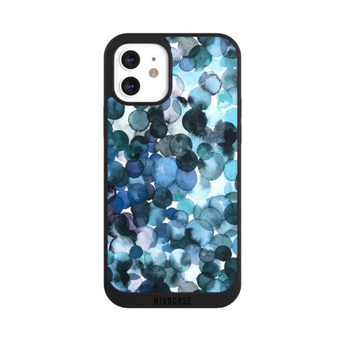 Apple iPhone 12 NIVOpure Blätterzauber Blau