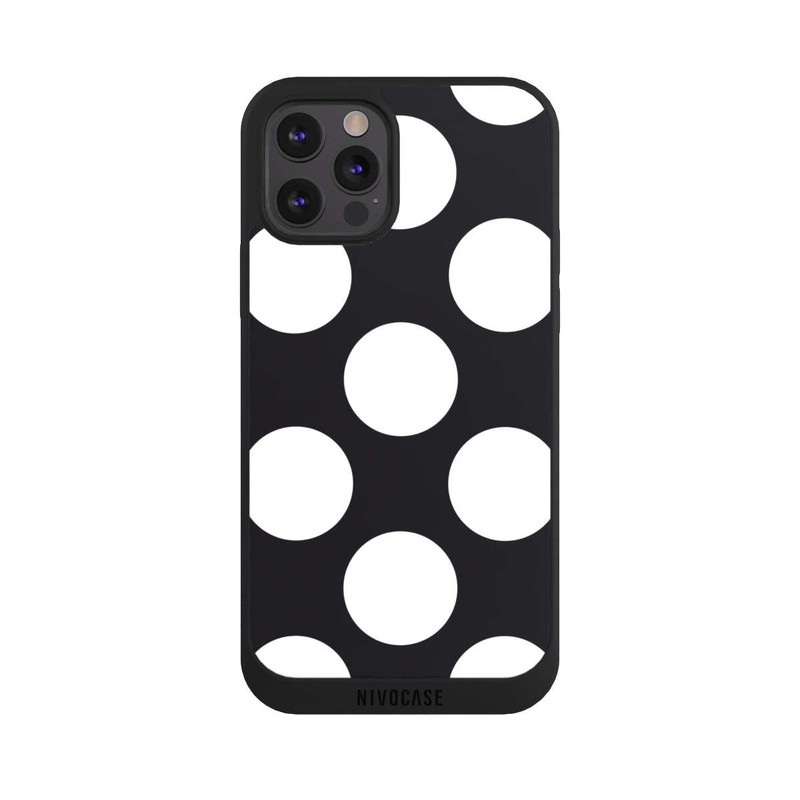 iPhone 12 Pro NIVOpure Big Dots - Black