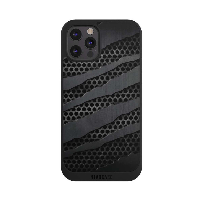 iPhone 12 Pro NIVOpure Grey Metal Scratches