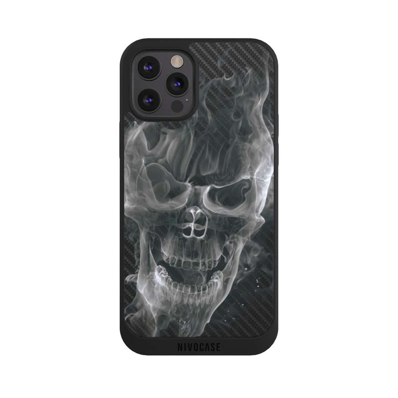 iPhone 12 Pro NIVOpure Smoke Skull Carbon