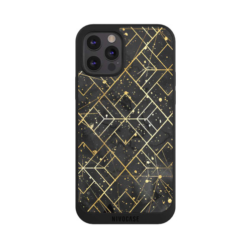 Apple iPhone 12 Pro NIVOpure Marble Black Grid