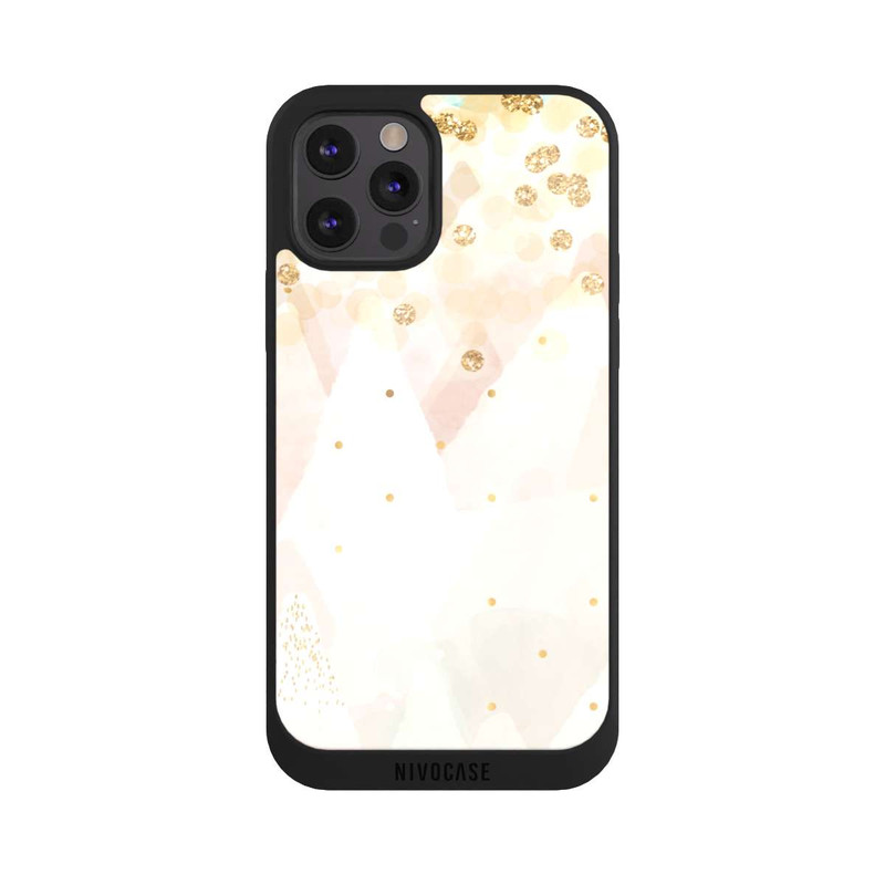 iPhone 12 Pro NIVOpure Gold Glitter Snow Look