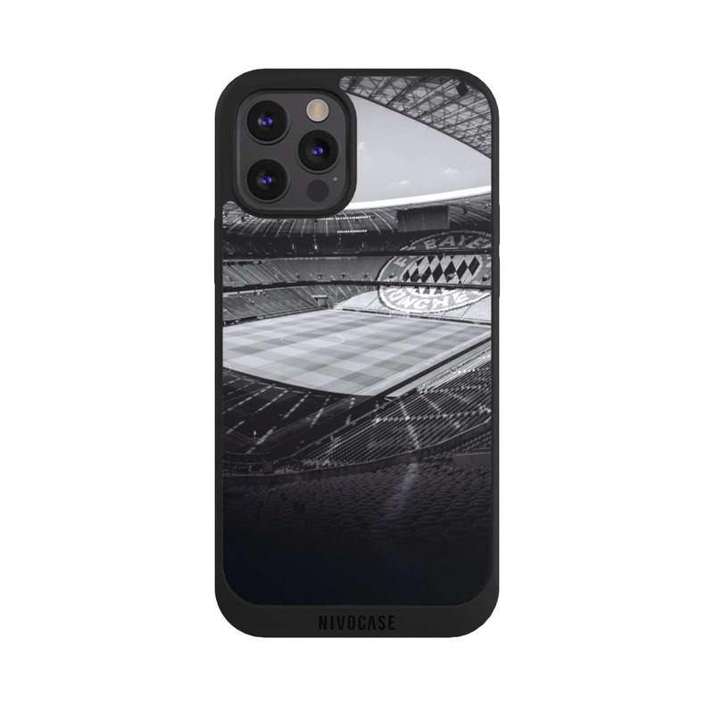 iPhone 12 Pro NIVOpure Stade FC Bayern - Noir Blanc