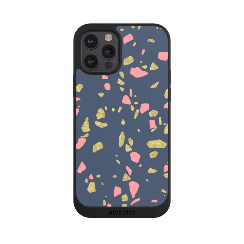 iPhone 12 Pro NIVOpure Terazzo Look d'or