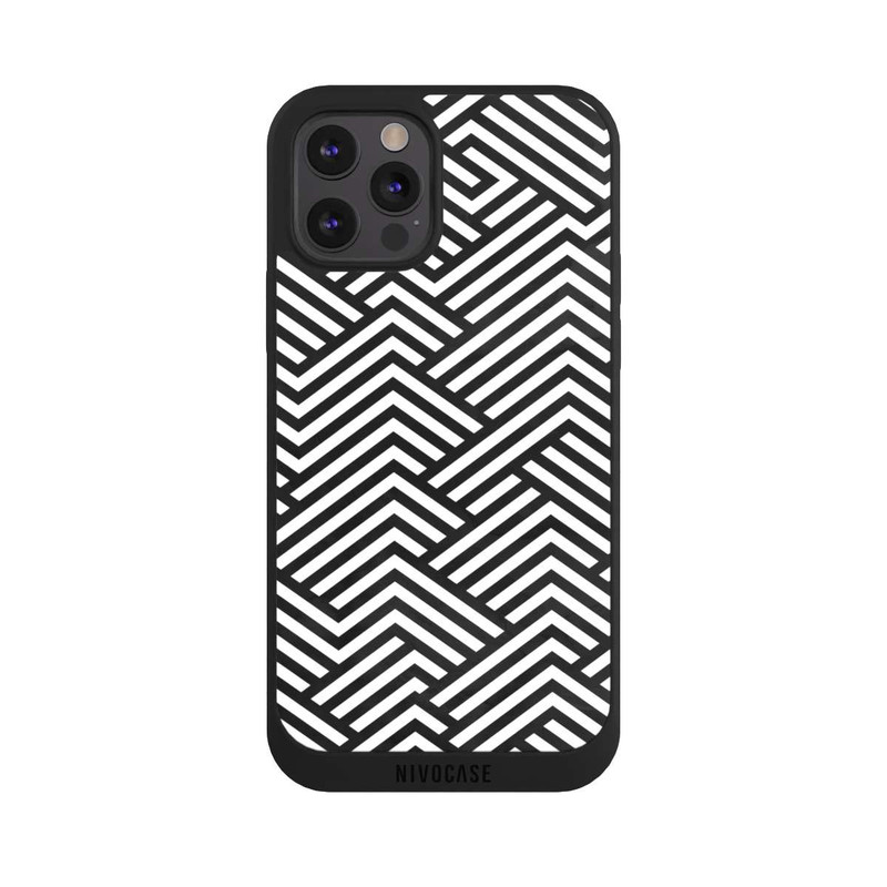 iPhone 12 Pro NIVOpure Black and White ZigZag