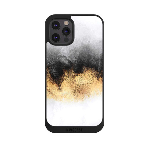 Apple iPhone 12 Pro NIVOpure Grey Sky Dust Gold Print