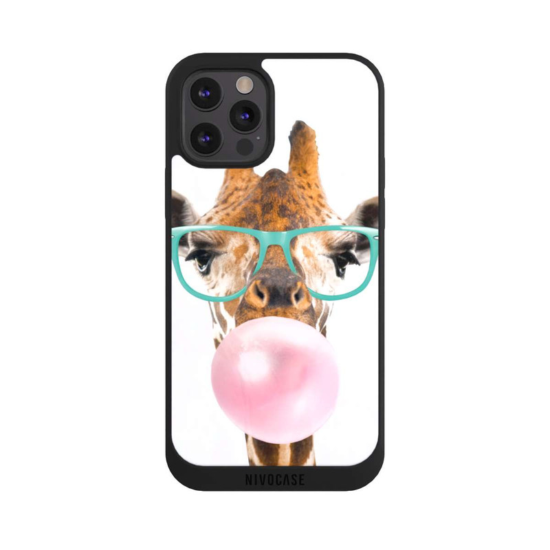 iPhone 12 Pro NIVOpure Giraffe mit Kaugummi