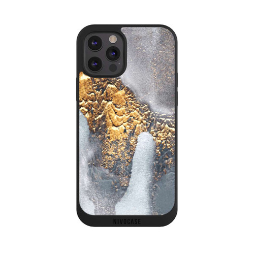 Apple iPhone 12 Pro NIVOpure Concrete Gold Glitter Look
