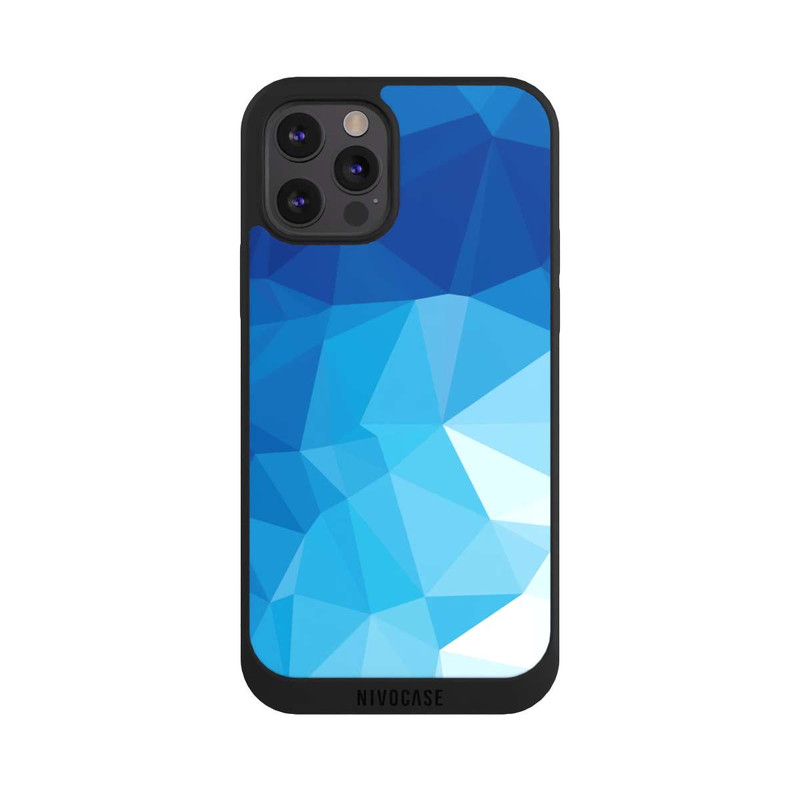 iPhone 12 Pro NIVOpure Polygonal Mosaic Blue