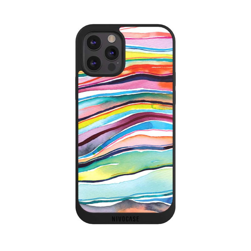 iPhone 12 Pro NIVOpure Aquarell Achatschichten