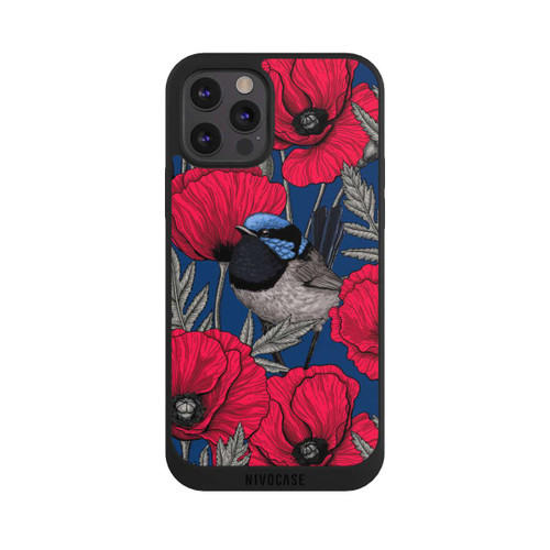 Apple iPhone 12 Pro NIVOpure Fairy-wrens and poppies 2