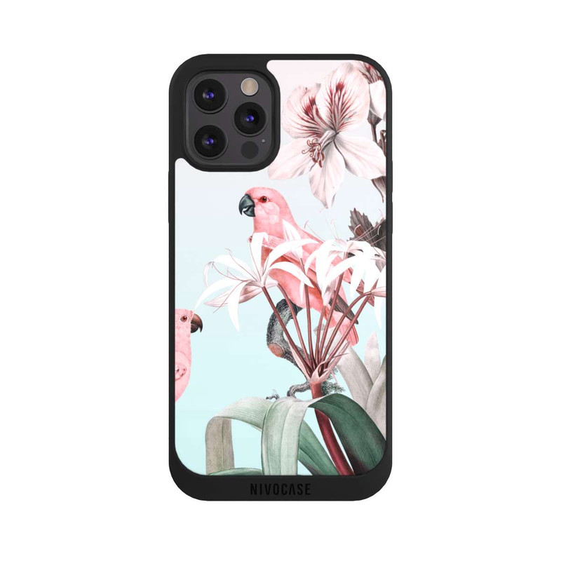 iPhone 12 Pro NIVOpure paradiesische Papageien Pastell