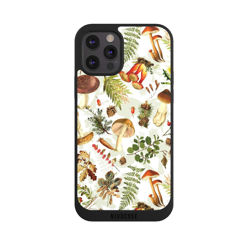 iPhone 12 Pro NIVOpure Motif champignon blanc