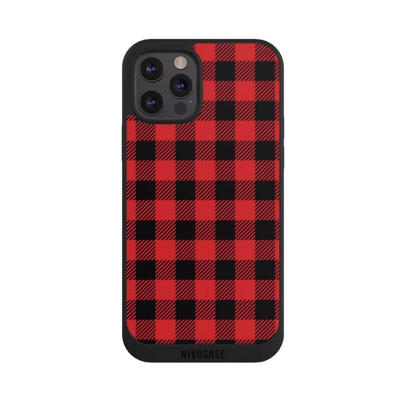 iPhone 12 Pro NIVOpure Red Lumberjack Pattern