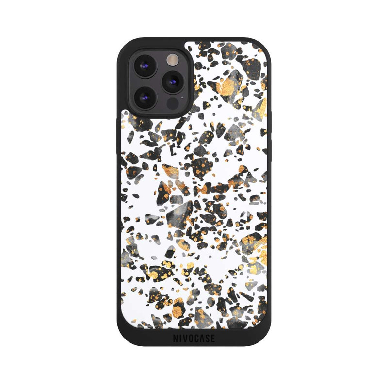 iPhone 12 Pro NIVOpure Gold Speckled Terrazzo