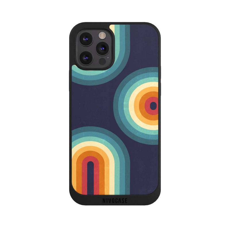 iPhone 12 Pro NIVOpure Double Rainbow on Blue