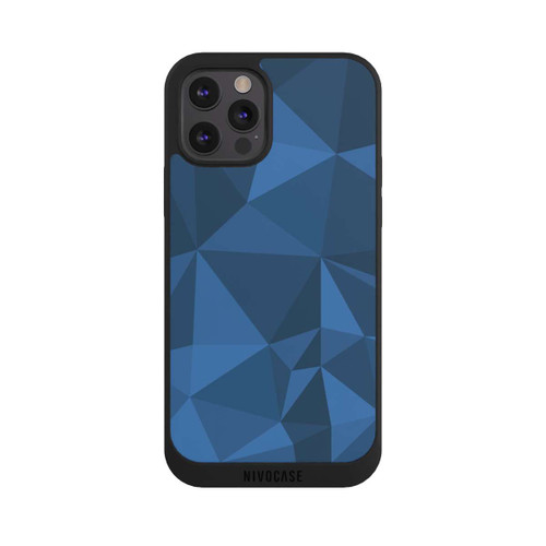 Apple iPhone 12 Pro NIVOpure Polygon Pattern Blue