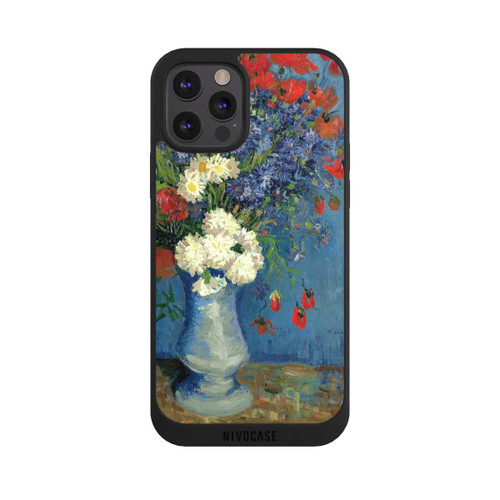 Apple iPhone 12 Pro NIVOpure Stillleben Vase mit Kornblumen und Mohnblumen von Vincent Van Gogh