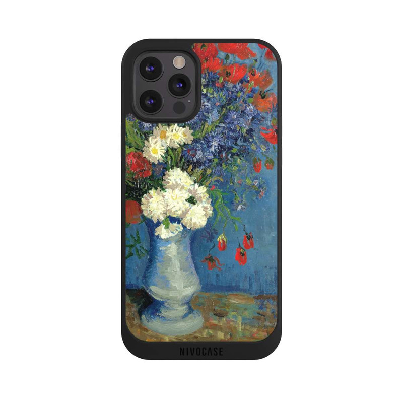iPhone 12 Pro NIVOpure Stillleben Vase mit Kornblumen und Mohnblumen von Vincent Van Gogh