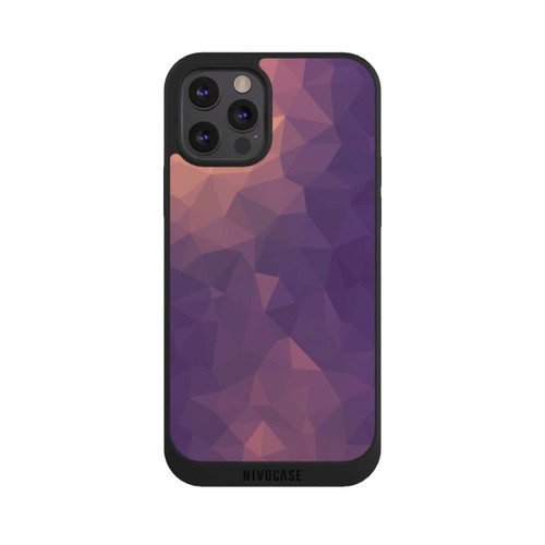 Apple iPhone 12 Pro NIVOpure Polygonal Mosaic Rot/Violett