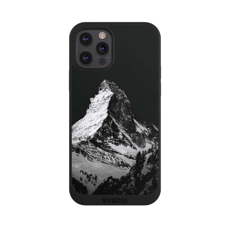 iPhone 12 Pro NIVOpure Snow Capped Mountains grey