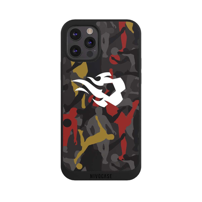 iPhone 12 Pro NIVOpure Belgian Red Flames Camouflage