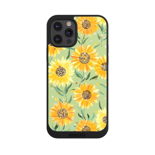 Apple iPhone 12 Pro NIVOpure Sonnenblumen grün