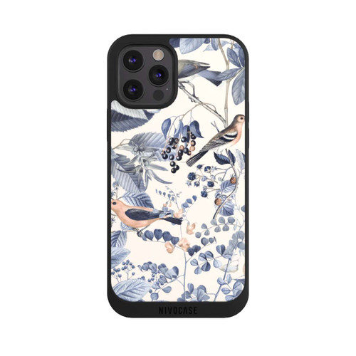 Apple iPhone 12 Pro NIVOpure Vögel und Beeren in Beige