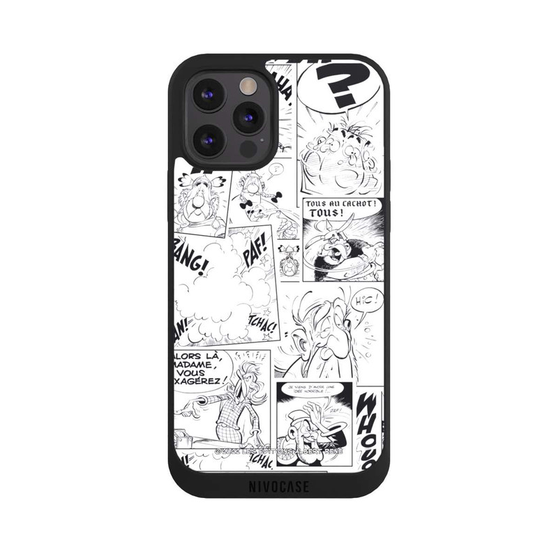 iPhone 12 Pro NIVOpure Asterix Comic Black and White