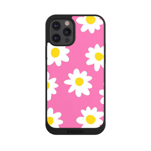 Apple iPhone 12 Pro NIVOpure Gänseblümchenmuster rosa