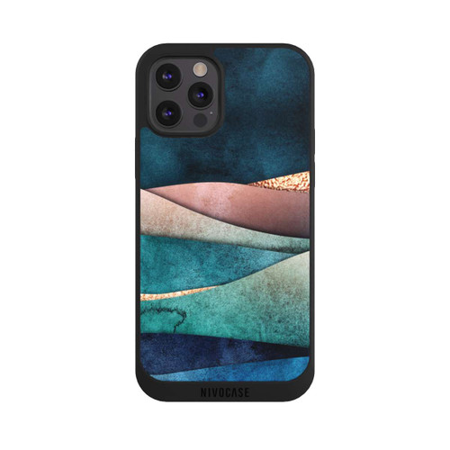 Apple iPhone 12 Pro NIVOpure Blau-Goldene Wellen