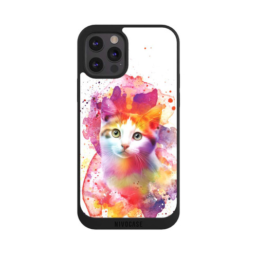 Apple iPhone 12 Pro NIVOpure Happy Kitty White