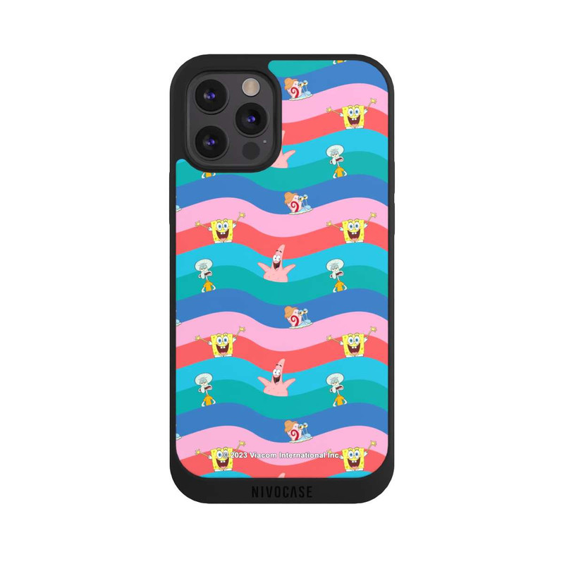 iPhone 12 Pro NIVOpure Spongebob Freunde Bunte Wellen