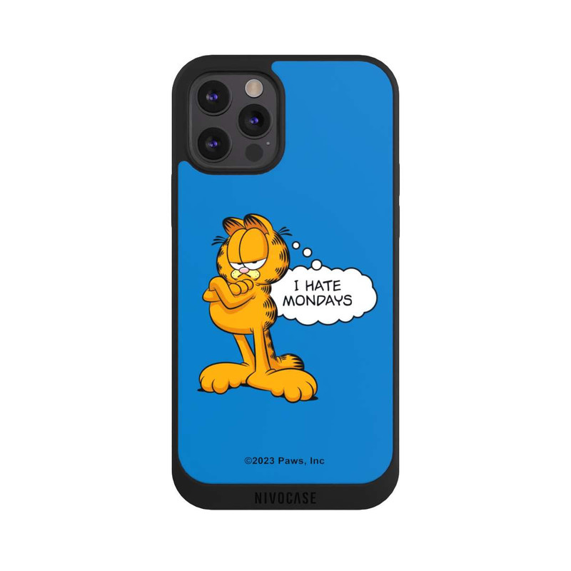 iPhone 12 Pro NIVOpure Garfield I Hate Mondays Blau